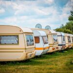 rows of motor homes